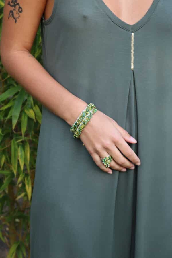 Bague Costa or/vert – Image 2